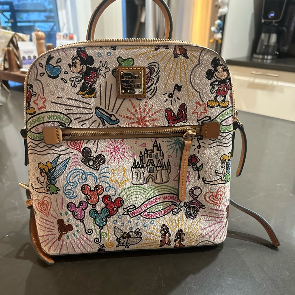 Dooney & Bourke White Backpack Disney Edition